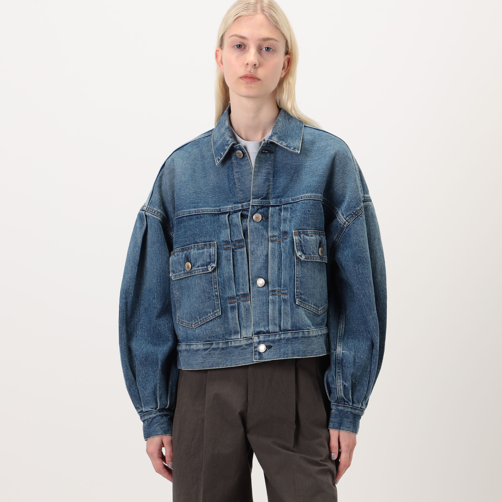 HYKE BALLOON SLV DENIM JK TYPE2 デニムジャケット｜トゥモローランド