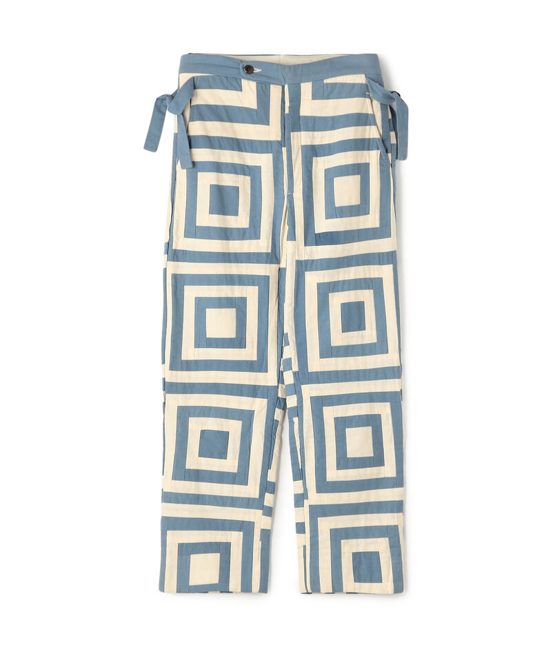 BODE WHITE HOUSE STEPS QUILT PANTS BODE WHITE HOUSE STEPS QUILT PANTS