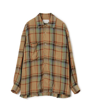 ■レーヨン ダブルポケット チェックシャツ Lyria