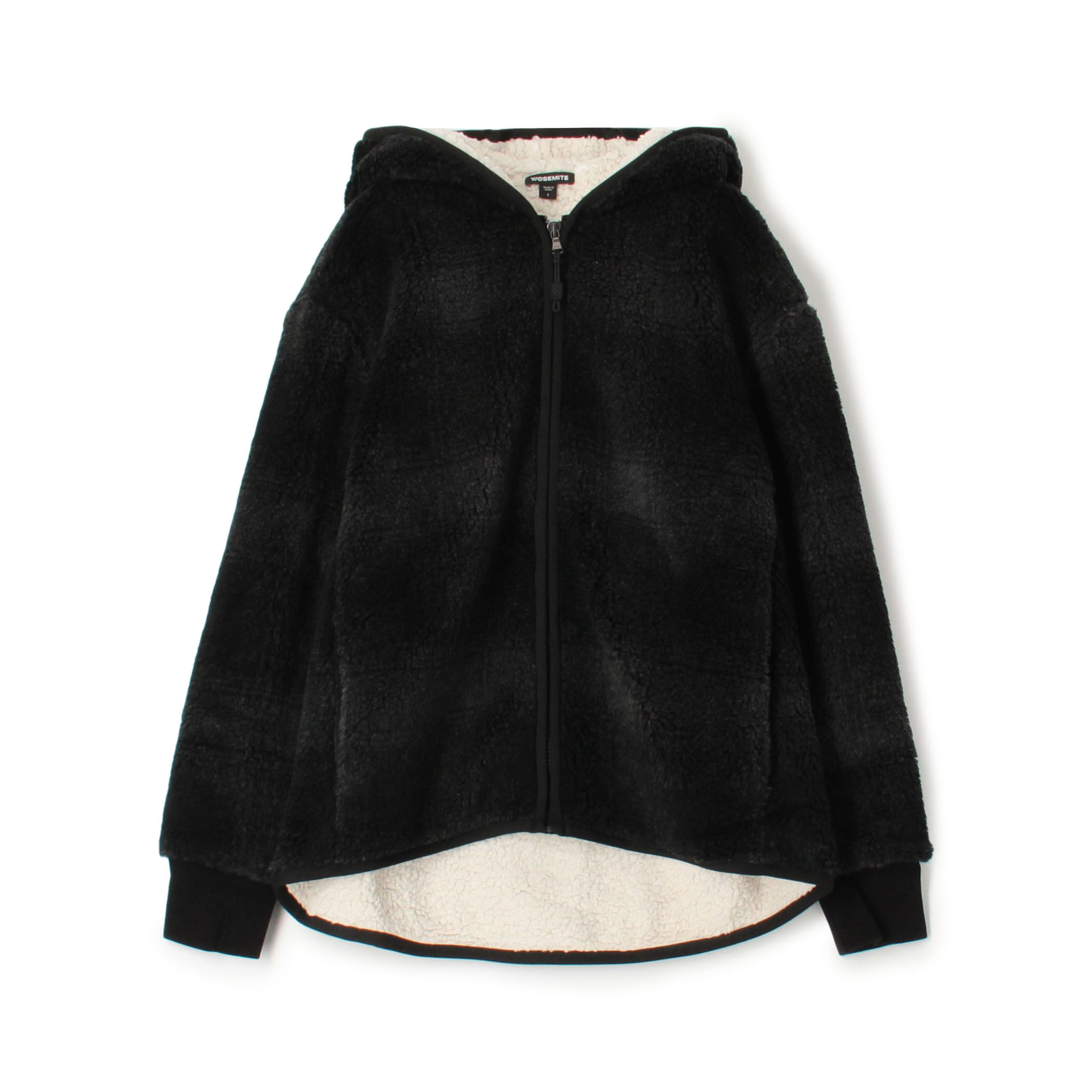 チェックプリントボアフリース ジップアップブルゾン WPSH2554