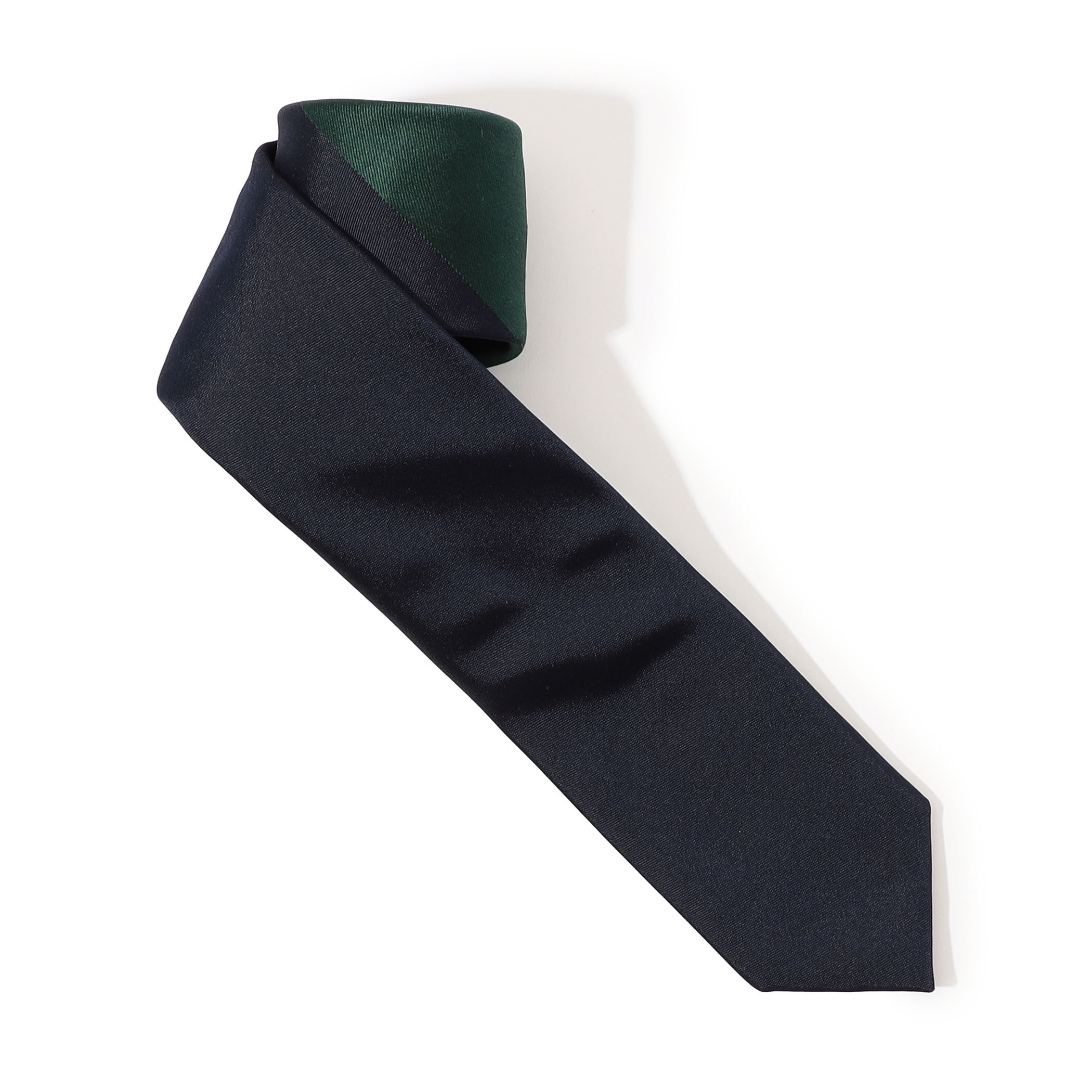 TOMORROWLAND シルク レジメンタルストライプ ナローネクタイ