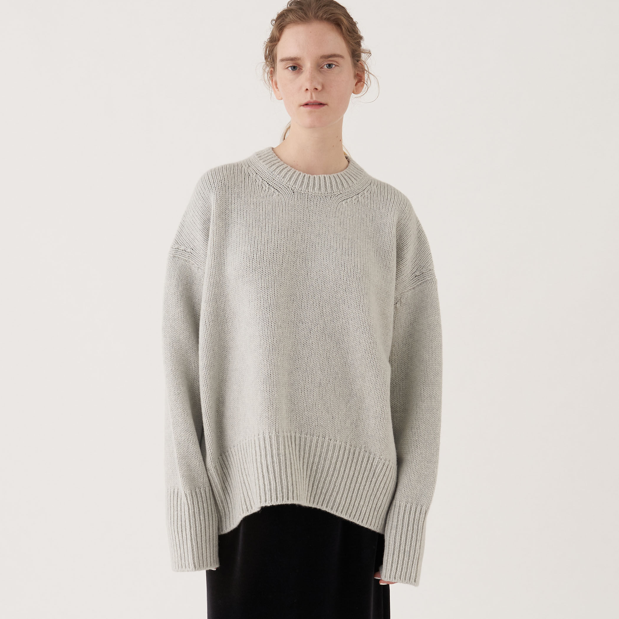 GALELIE VIE ギャルリーヴィー ファインウールクルーネックプルオーバー