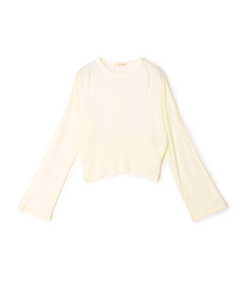 パターンメッシュ ショートプルオーバー