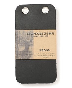 La Compagnie du Kraft iKone Leather notepad