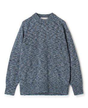 TOMORROWLAND tricot コットンナイロンメランジニット クルーネックプルオーバー