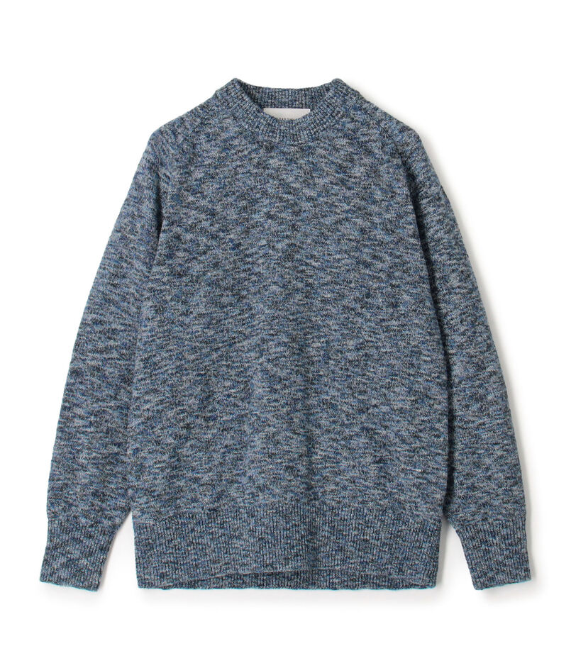 TOMORROWLAND tricot コットンナイロンメランジニット クルーネックプルオーバー