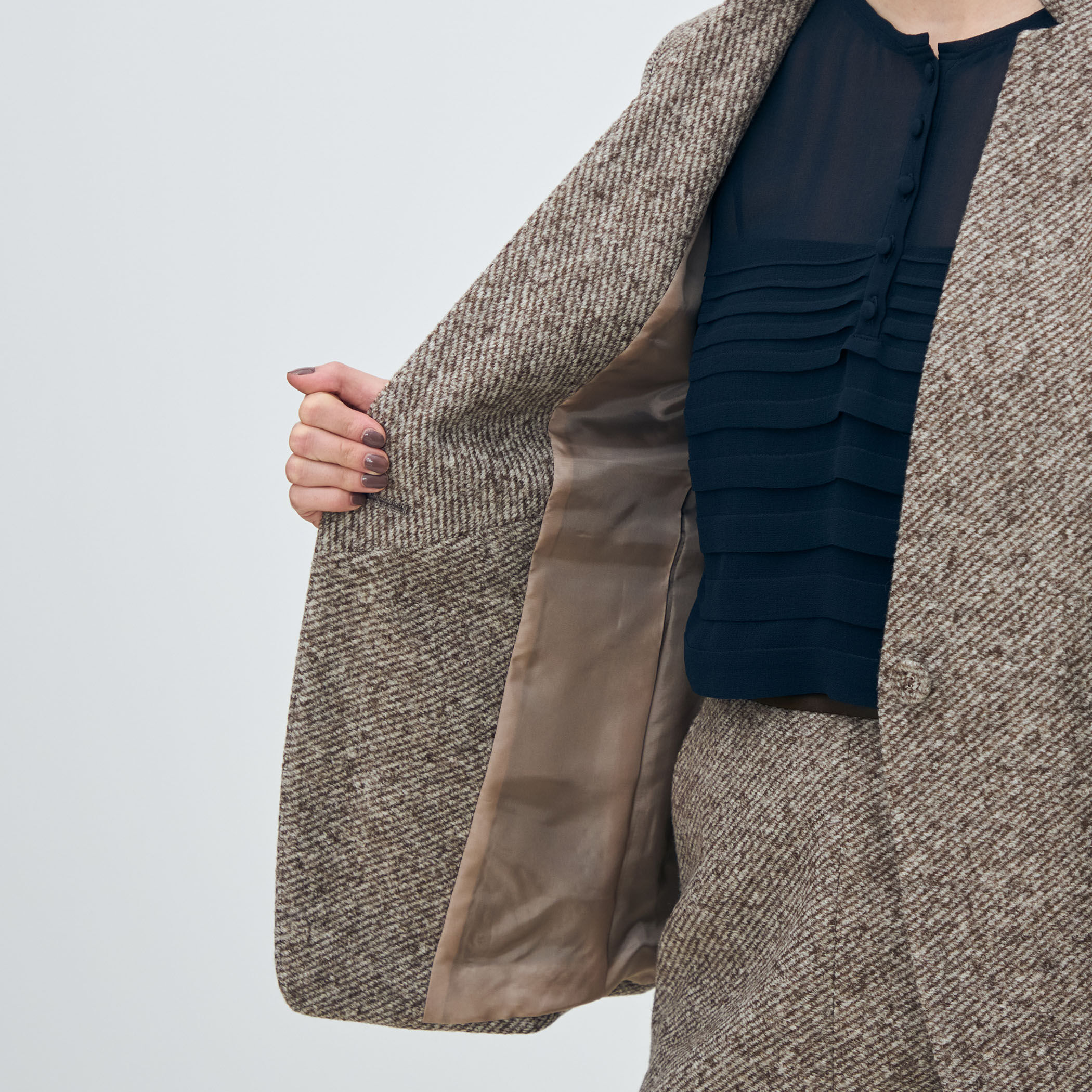 スライバーダイヤゴナル キザミカラージャケット｜トゥモローランド