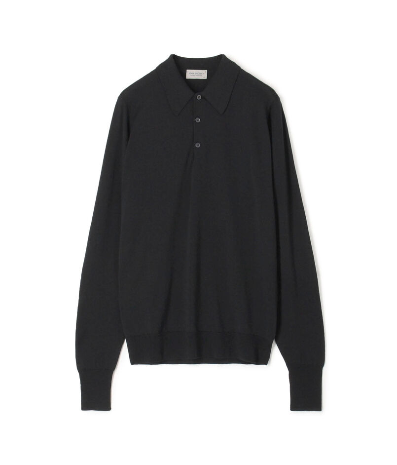 ■JOHN SMEDLE DORSET ウール ニットポロシャツ
