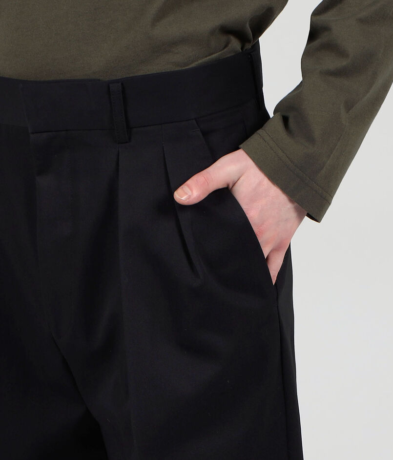 CABaN コットンツイル 2タックワイドパンツ|トゥモローランド CABaN コットンツイル 2タックワイドパンツ|トゥモローランド