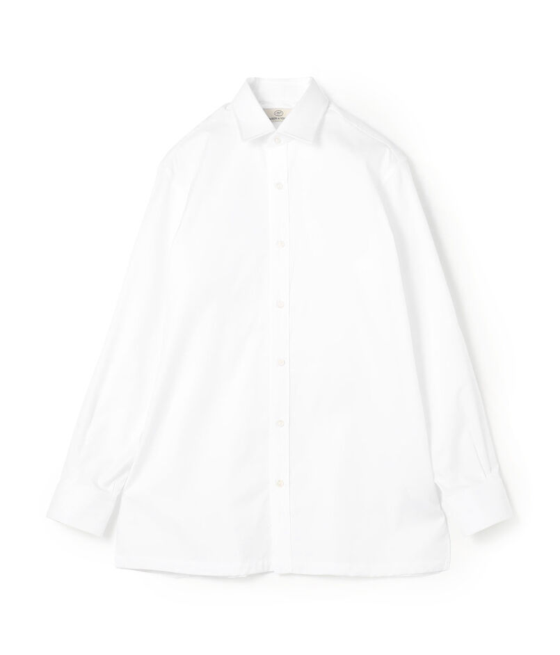 140/2コットンツイル ショートポインテッドレギュラーカラーシャツ