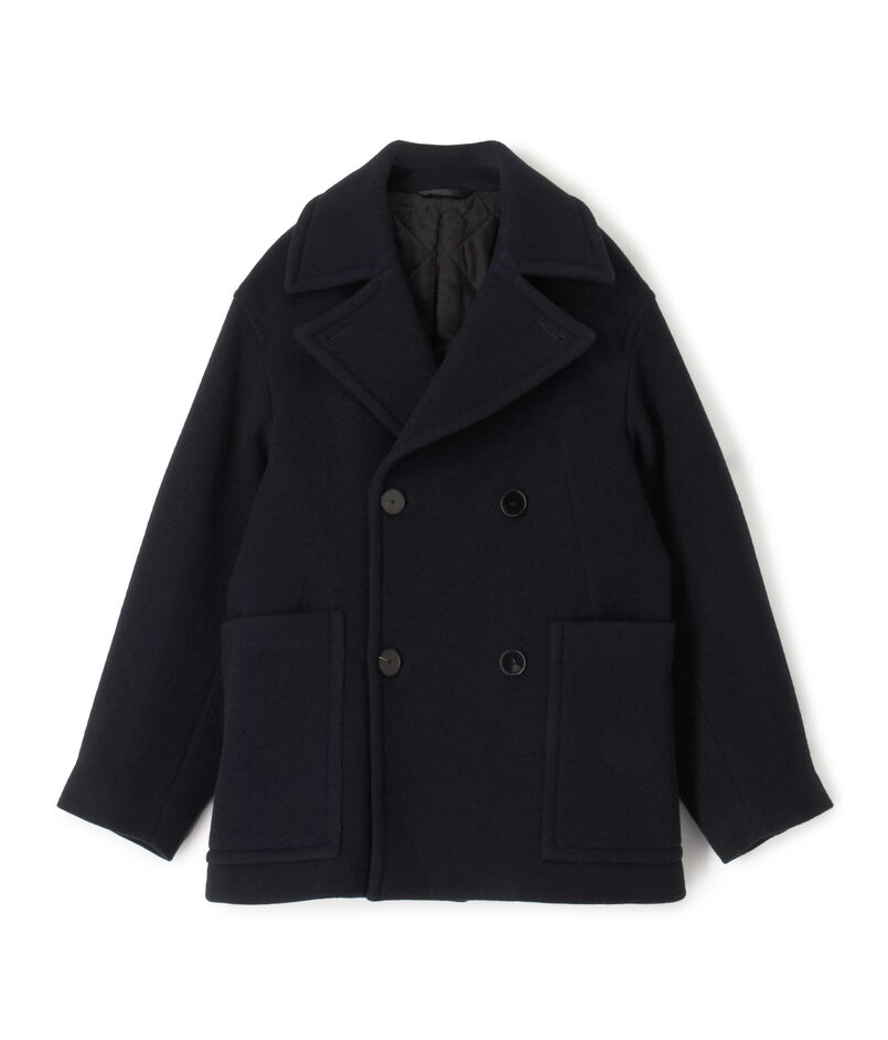 ラムウールモッサー ダブルブレステッド4B Pコート