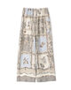 ローマプリント ドローストリングパンツ