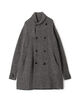 ウールカシミヤシルク ダブルブレステッド ニットコート