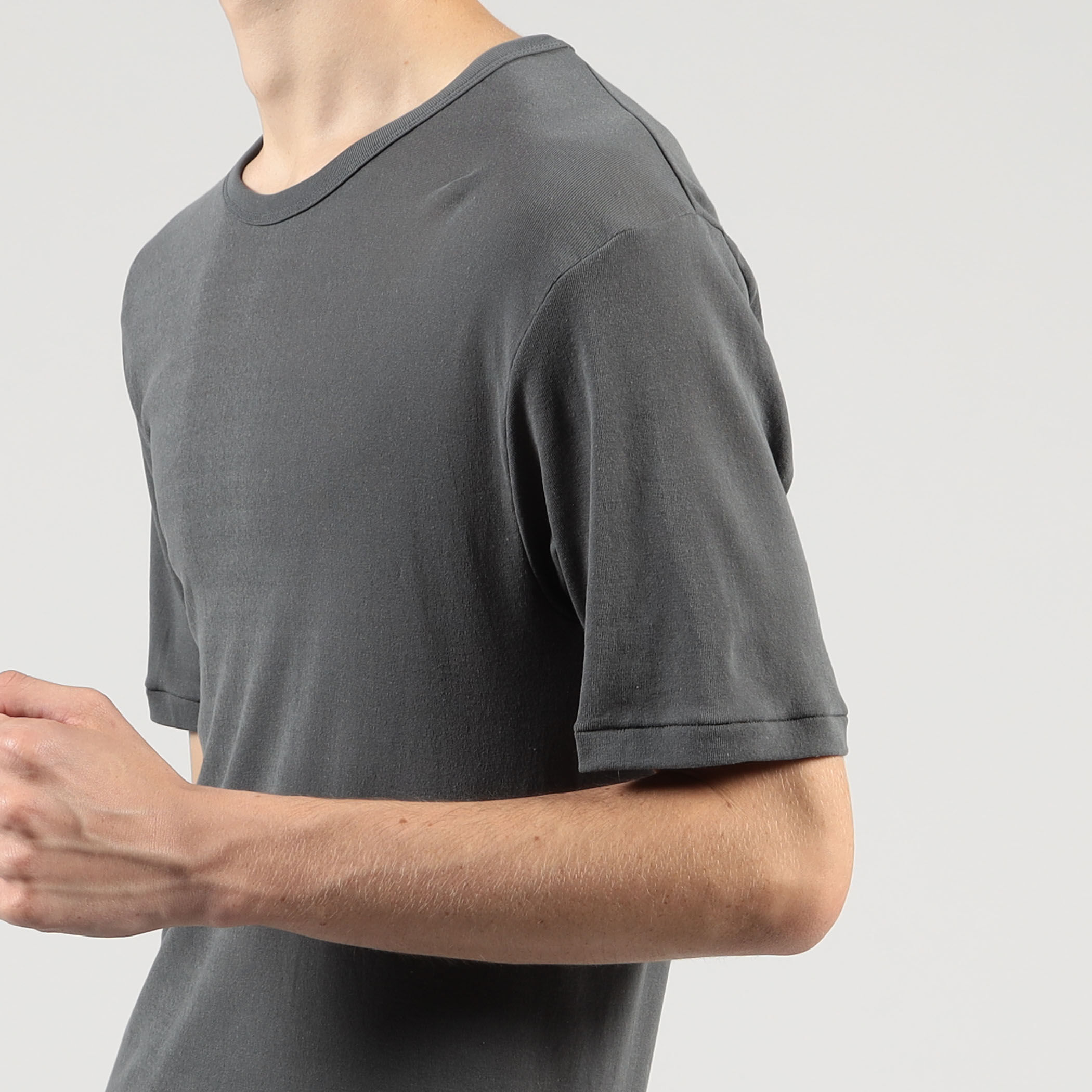 TOM FORD★メランジコットン混紡のクルーネックTシャツ★送関込 COTTON BLEND MELANGE CREW NECK T-SHIRT | Tom Ford Fashion