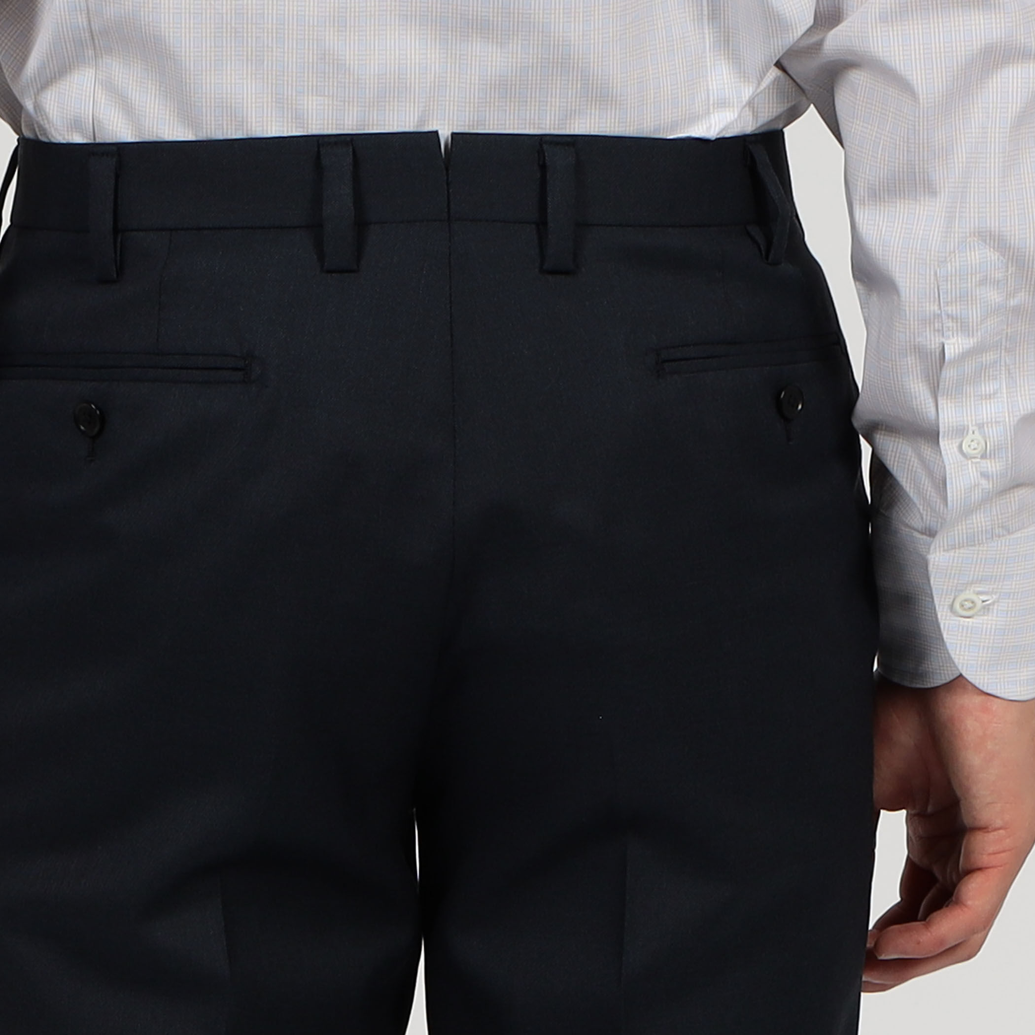 ウールシルク シングルブレステッド2Bスーツ TRAVELLER WOOL SILK