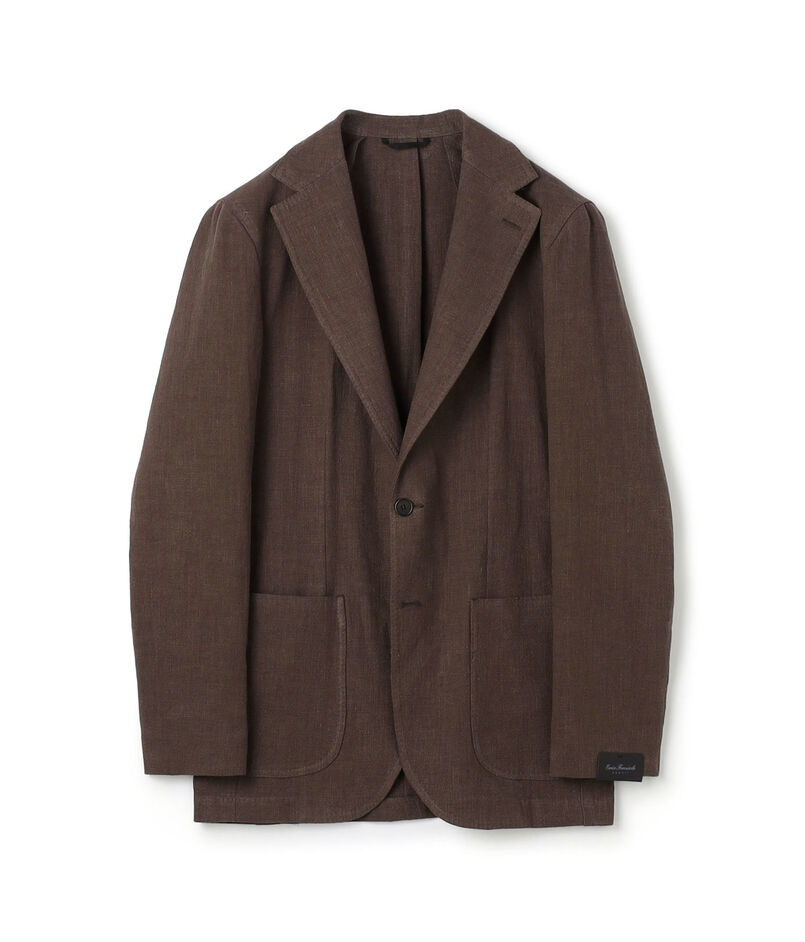 ERRICO FORMICOLA リネンコットン シングルブレステッド2Bジャケット