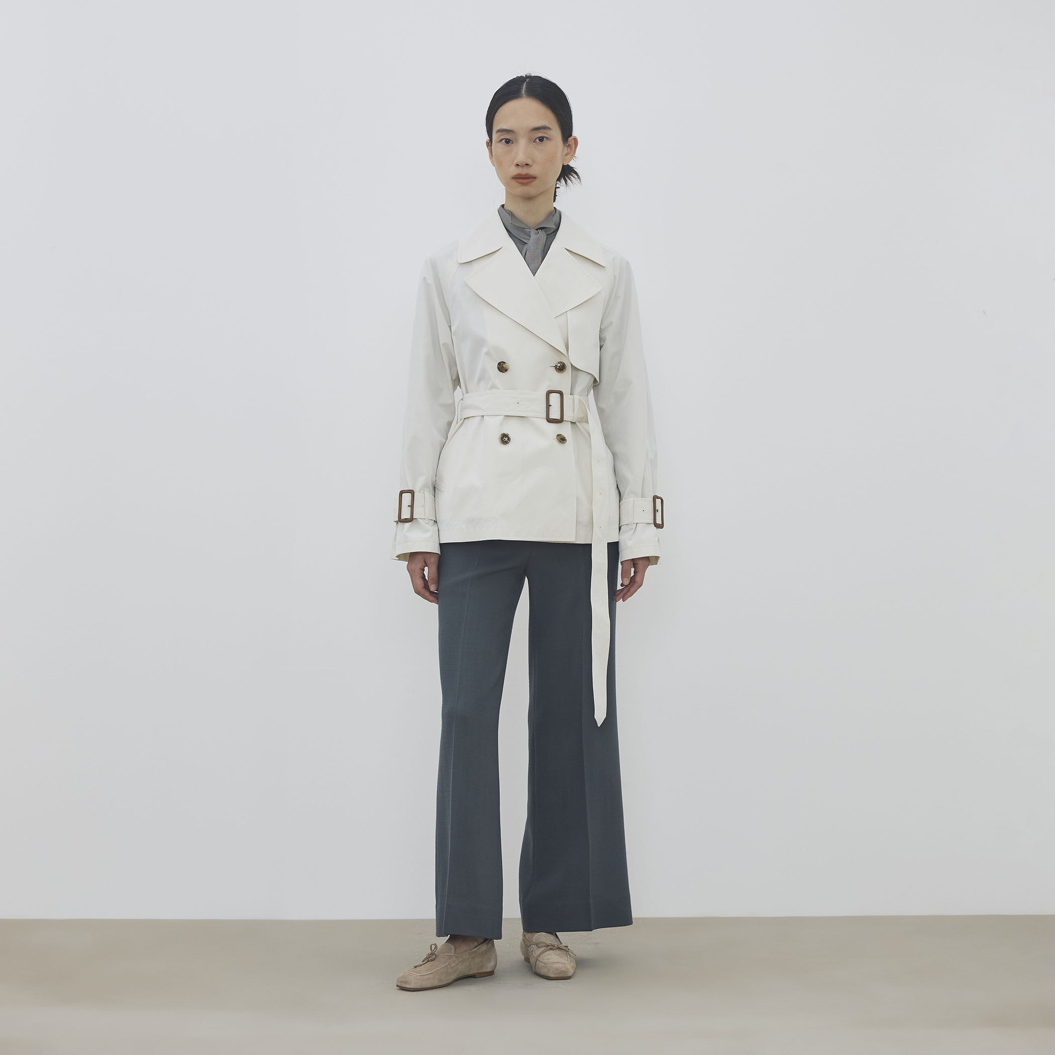 コットンドライクロス ショートトレンチコート｜トゥモローランド 公式通販