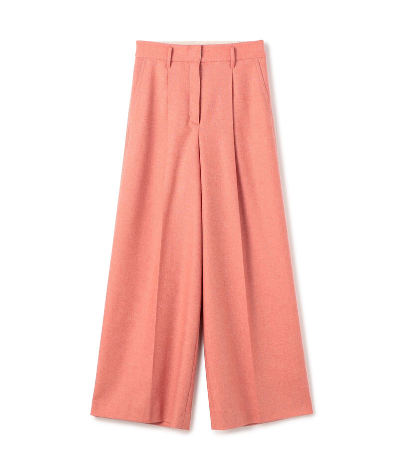 メランジカルゼ タックワイドパンツ