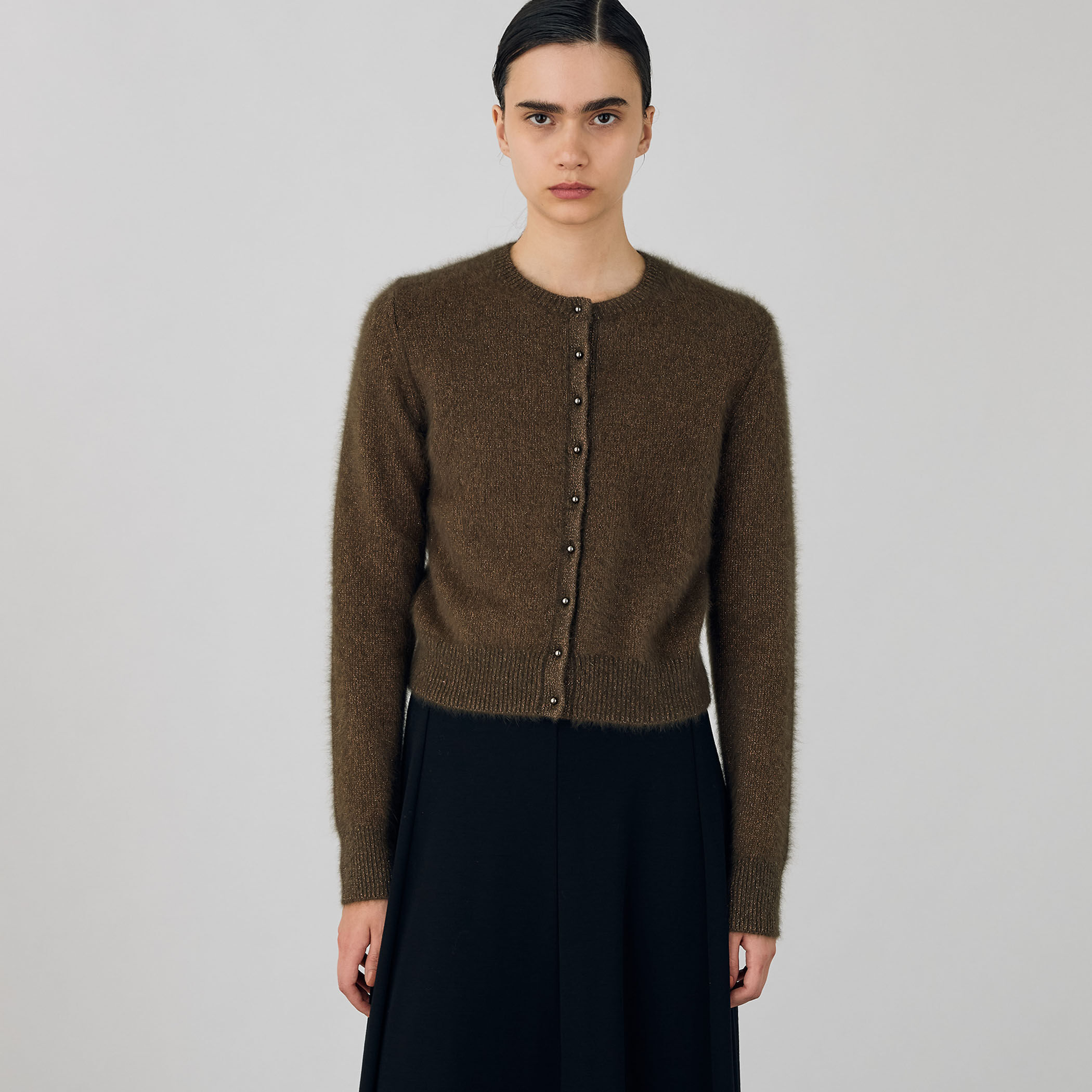 フォックスカシミヤ クルーネックカーディガン｜トゥモローランド 公式通販