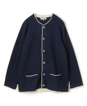 【別注】Raffa Molina パイピング クルーネック ニットカーディガン