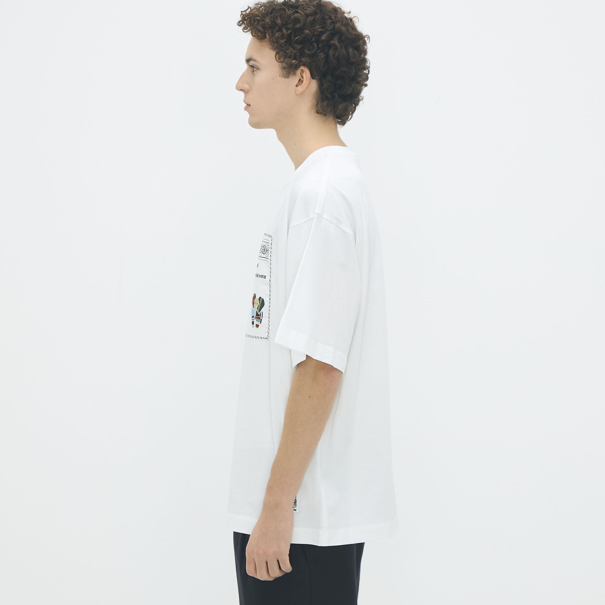 CABaN スビンコットン MIX PATTERNED ELEPHANT Tシャツ