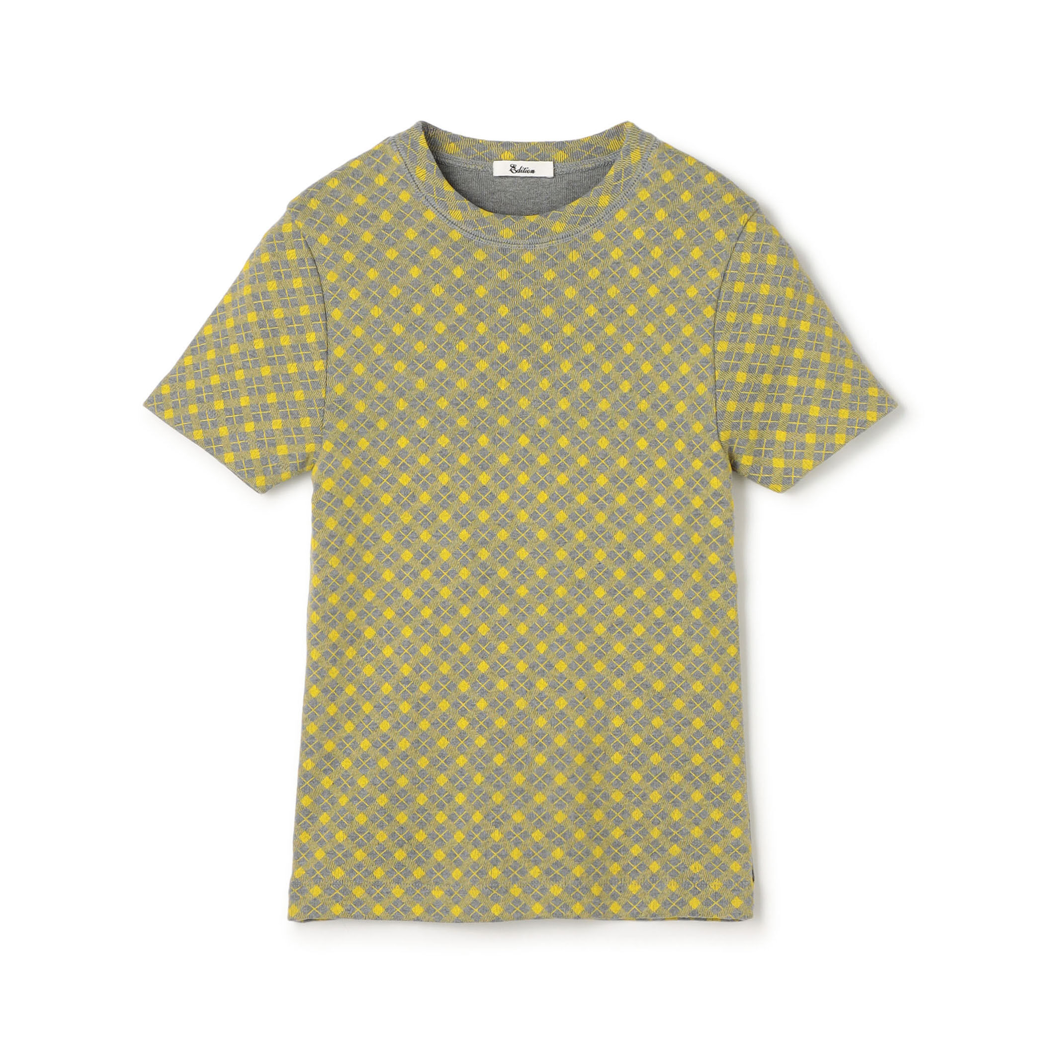 【Edition】25AW 34-03-54-03016 コットンモダールフライス フラワープリント半袖Tシャツ コットンモダールフライス フラワープリント Tシャツ