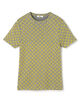 コットンモダールフライス フラワープリント Tシャツ
