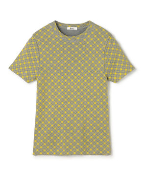 コットンモダールフライス フラワープリント Tシャツ