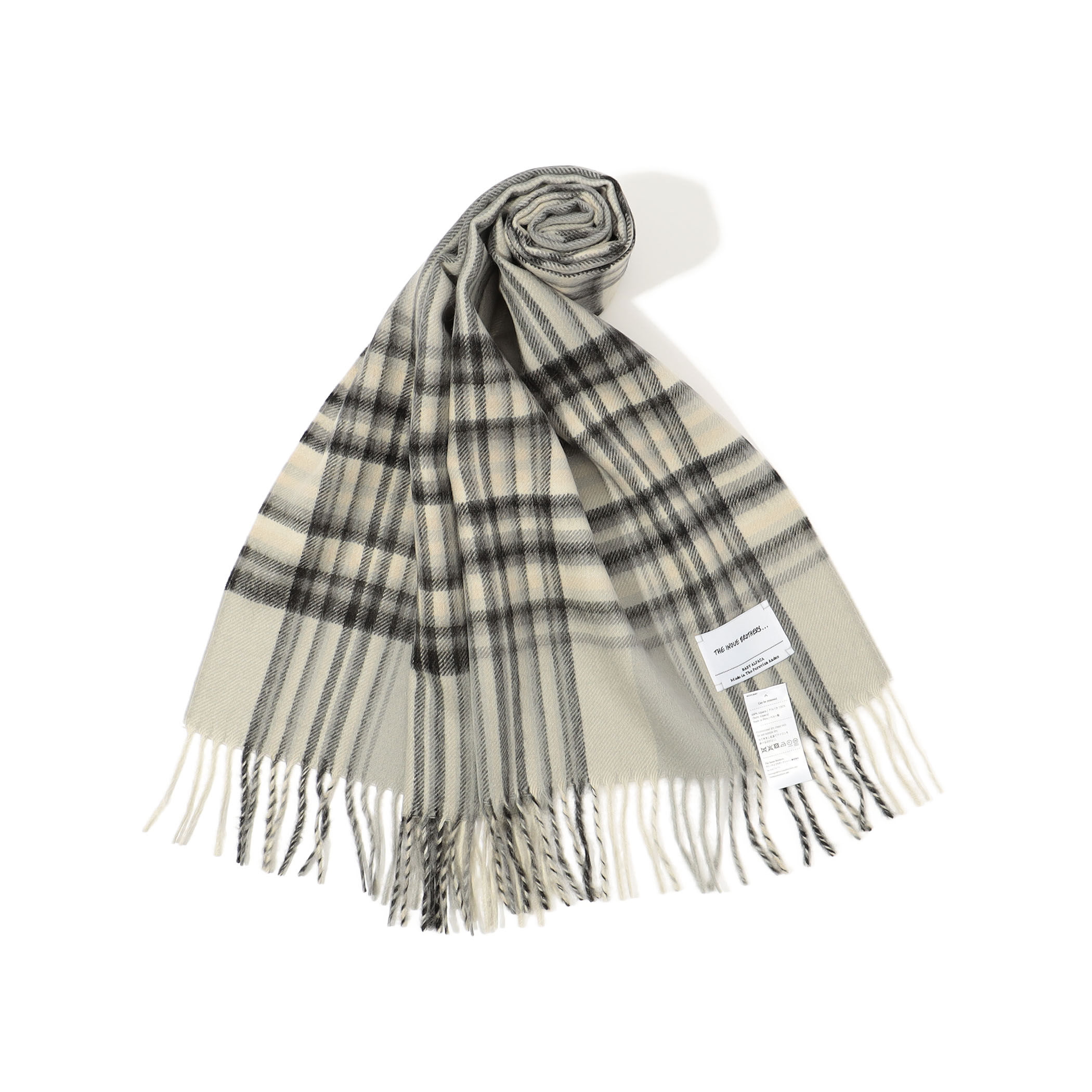 【THE INOUEBROTHERS CAMO BURSHED SCARF THE INOUE BROTHERS - Camo Brushed Scarf Grey | koko - 小物