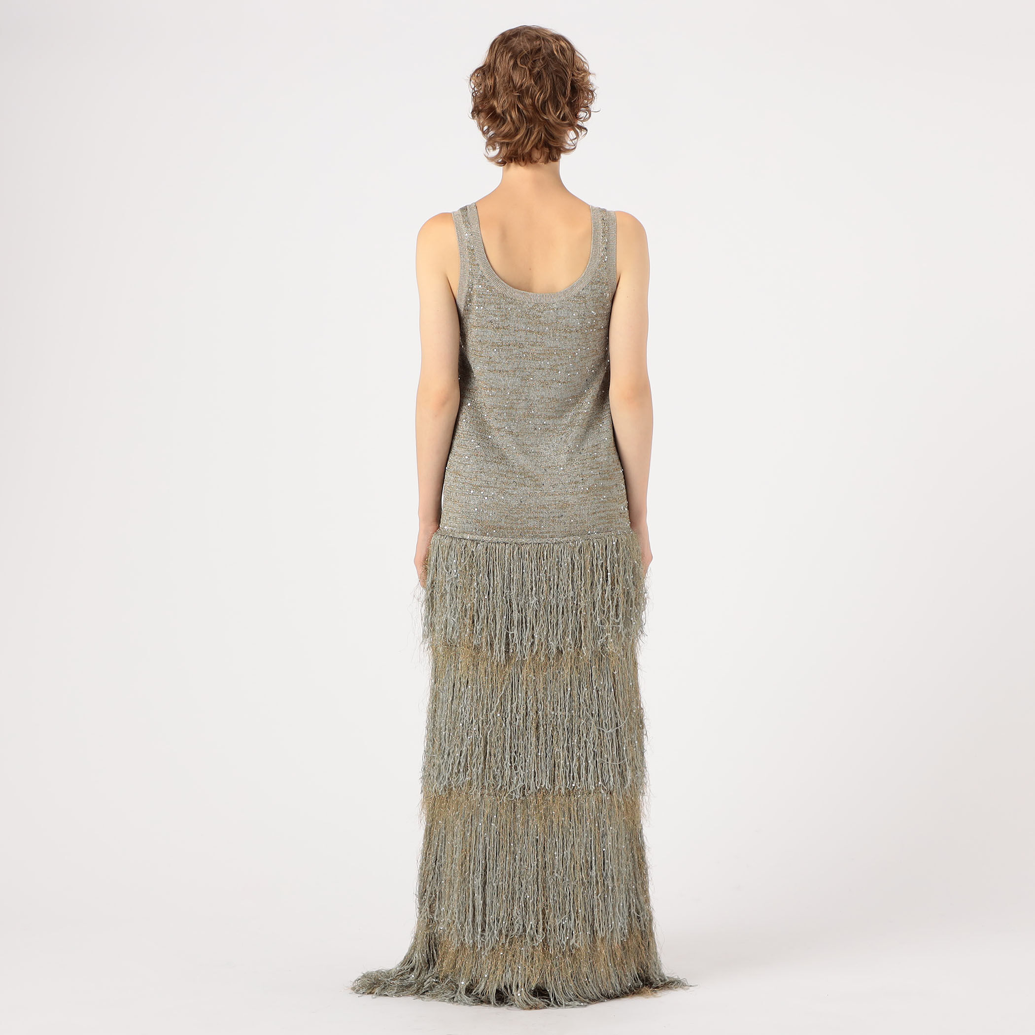 KANAKO SAKAI FRINGE KNITTED DRESS｜トゥモローランド 公式通販