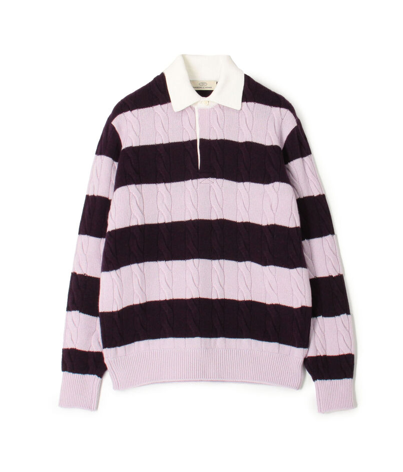 カシミヤケーブル ラガープルオーバー