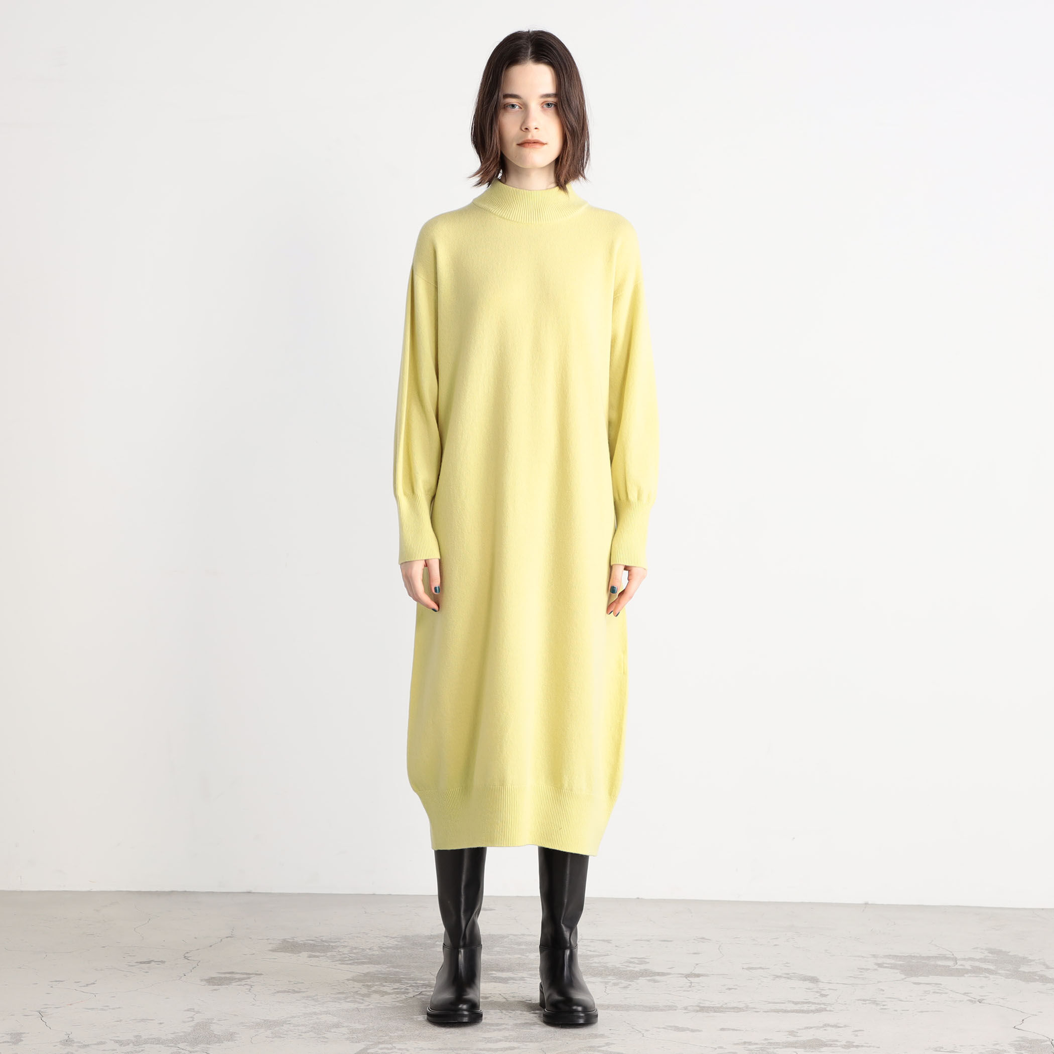 【在庫限り】 ウールカシミヤ ボトルネックワンピース｜トゥモローランド 公式通販 ワンピース