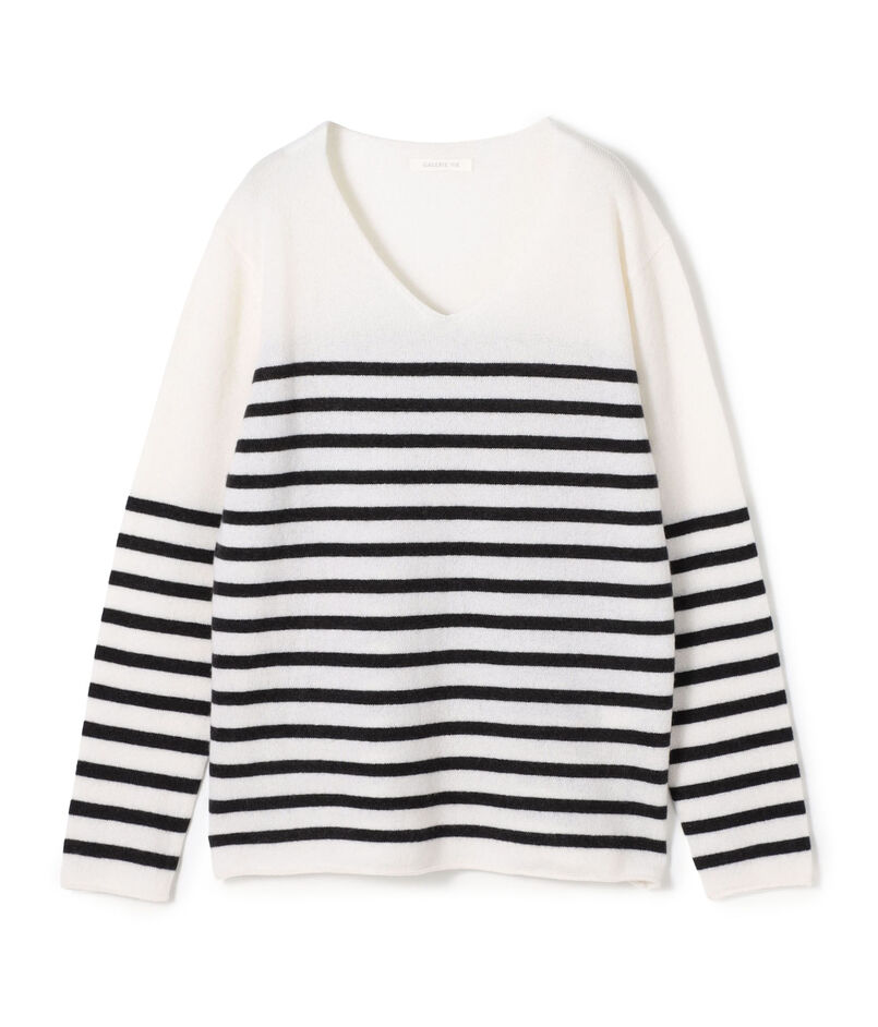 スコットランドカシミヤ Vネックプルオーバー