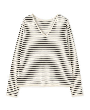 シルク Vネックプルオーバー