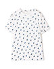 コットンモダールフライス フラワープリント Tシャツ