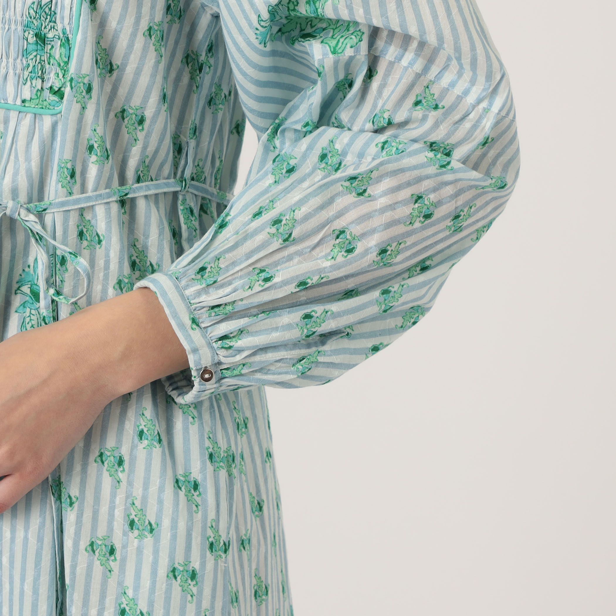 ne Quittez pas ダブルガーゼ　ビッグシャツドレス　ミント NE QUITTEZ PAS! ヌキテパ ne Quittez pas シャンタン