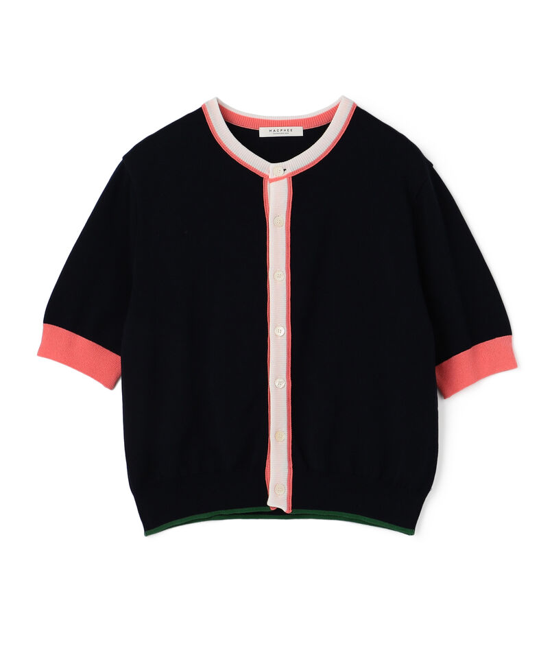 ■ドライコットン ハーフスリーブカーディガン