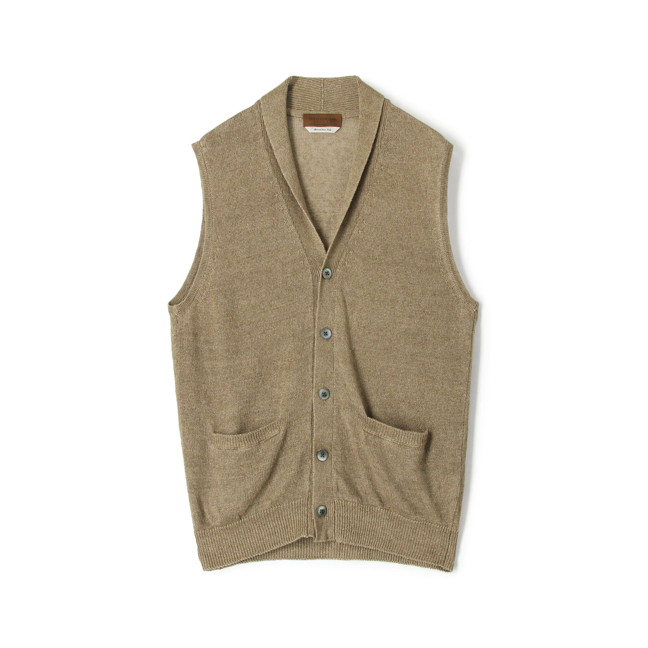 ティントリネン Vネックニットベスト｜トゥモローランド 公式通販