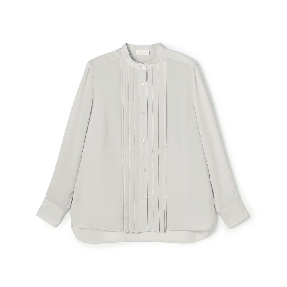 スムースサテン ピンタックブラウス｜トゥモローランド 公式通販