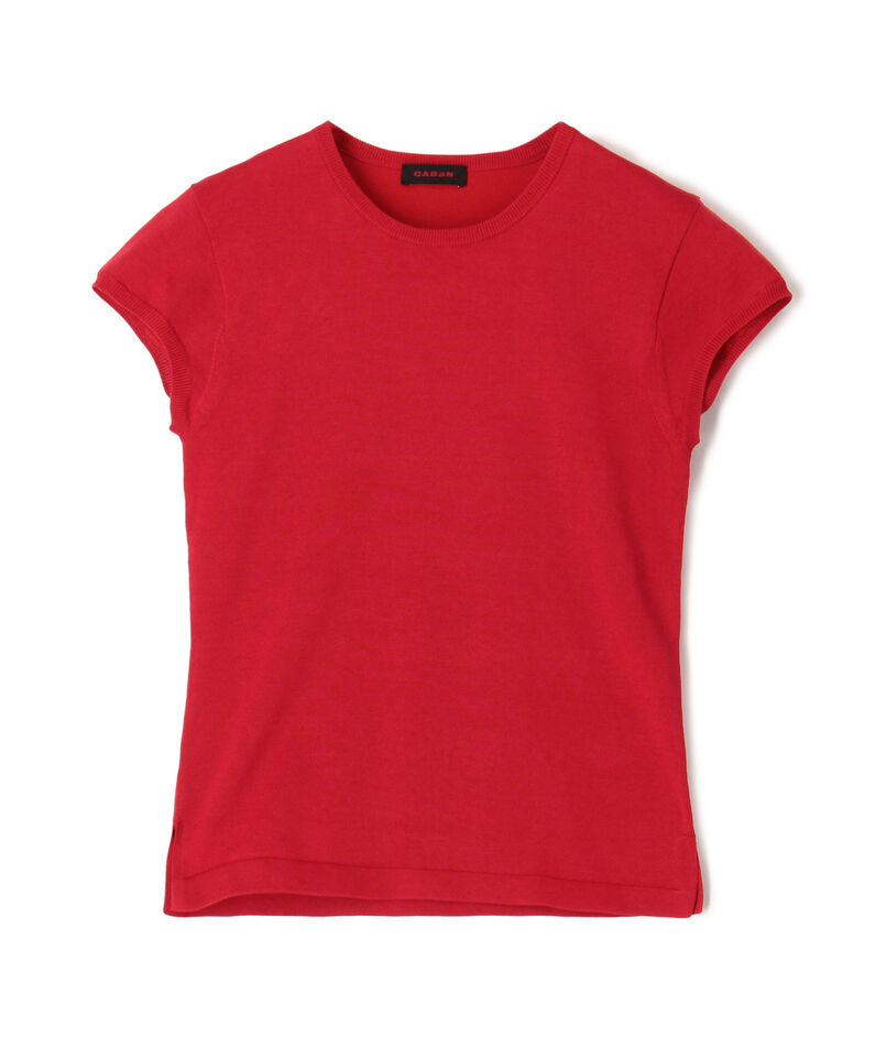 コットンポリエステル フレンチスリーブプルオーバー