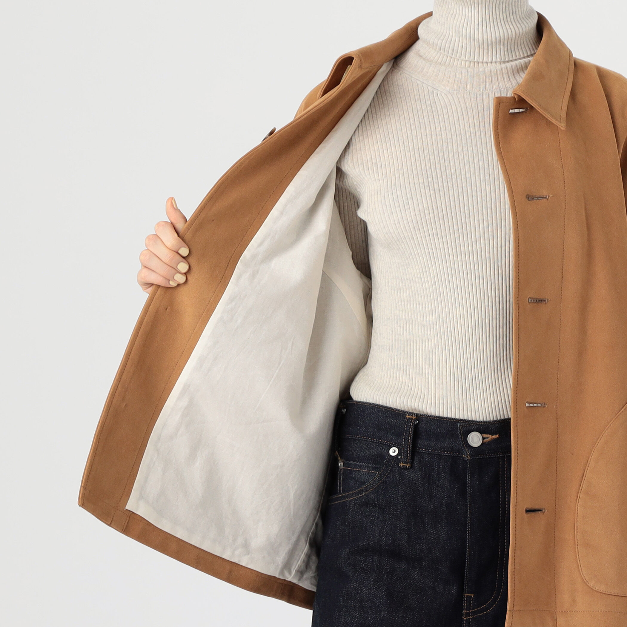 フェイクスエード カバーオール｜トゥモローランド 公式通販