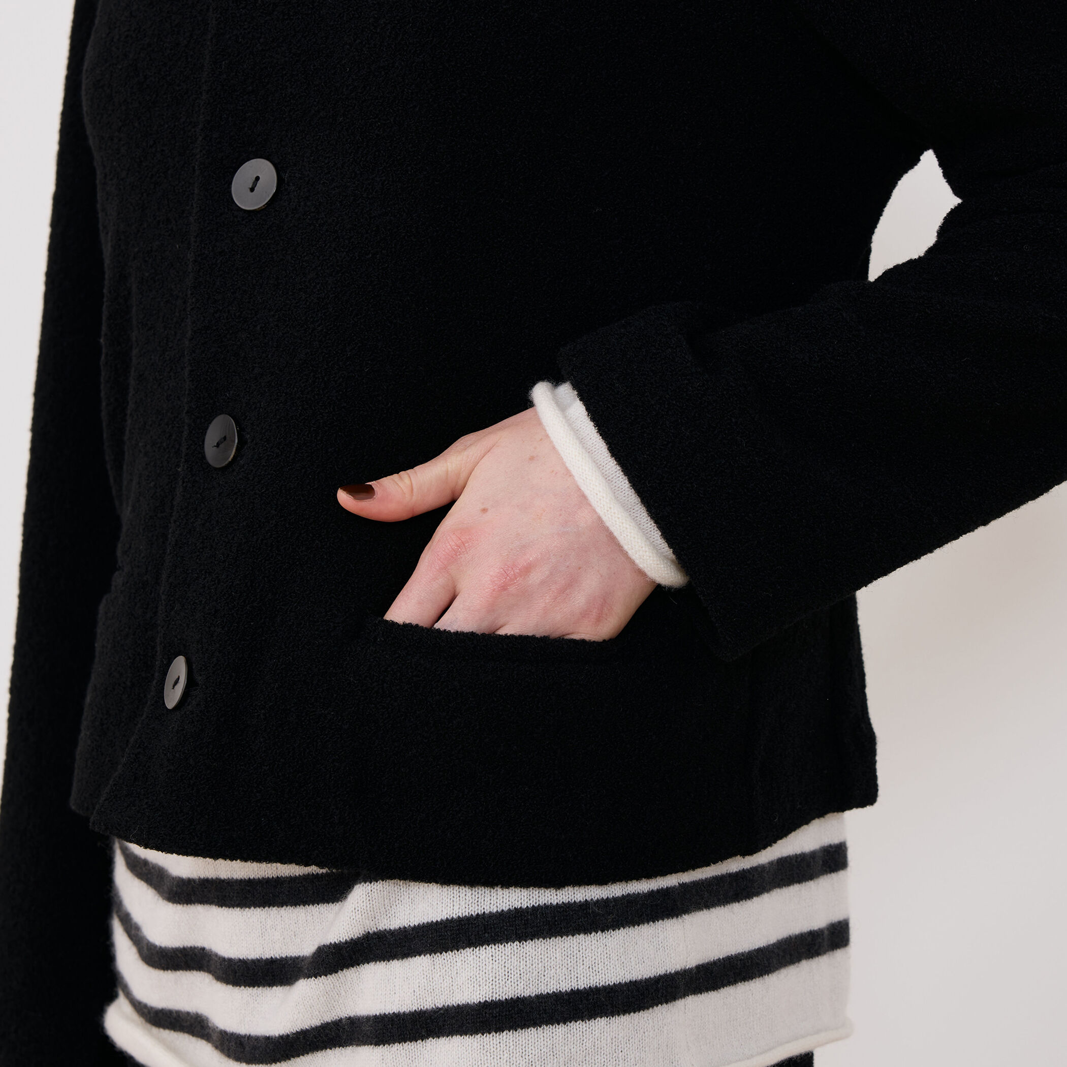 ファインブークレー クルーネックジャケット｜トゥモローランド 公式通販