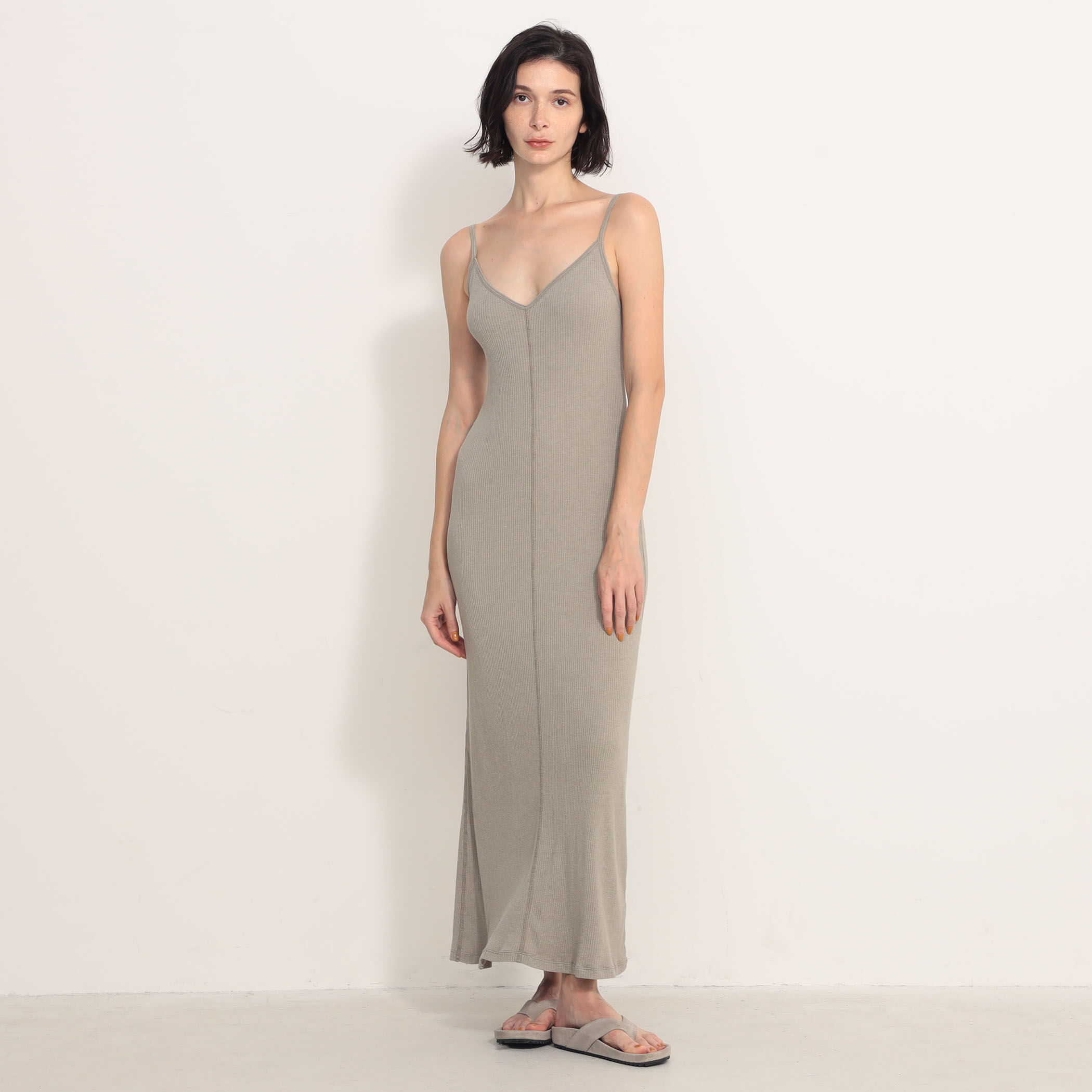 最終セール!★JAMES PERSE Uネックリブワンピース 送料・関税込 2way Uneck rib long dress/2way Uネックリブロングドレス
