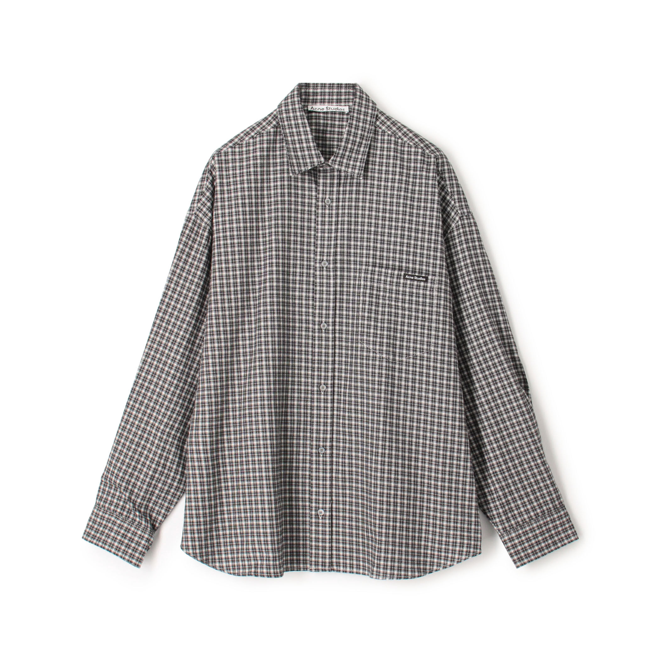 グレー ボタンアップシャツ Acne Studios フランネルボタンアップシャツ｜トゥモローランド 公式サイト