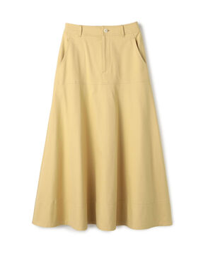 ノンマーセライズドコットン フレアスカート