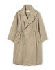 メモリータフタ スタンドカラートレンチコート
