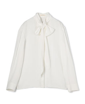 ハイツイストレーヨン ボウタイドレスブラウス