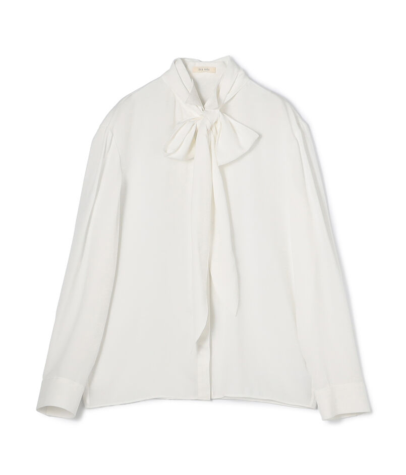 ハイツイストレーヨン ボウタイドレスブラウス
