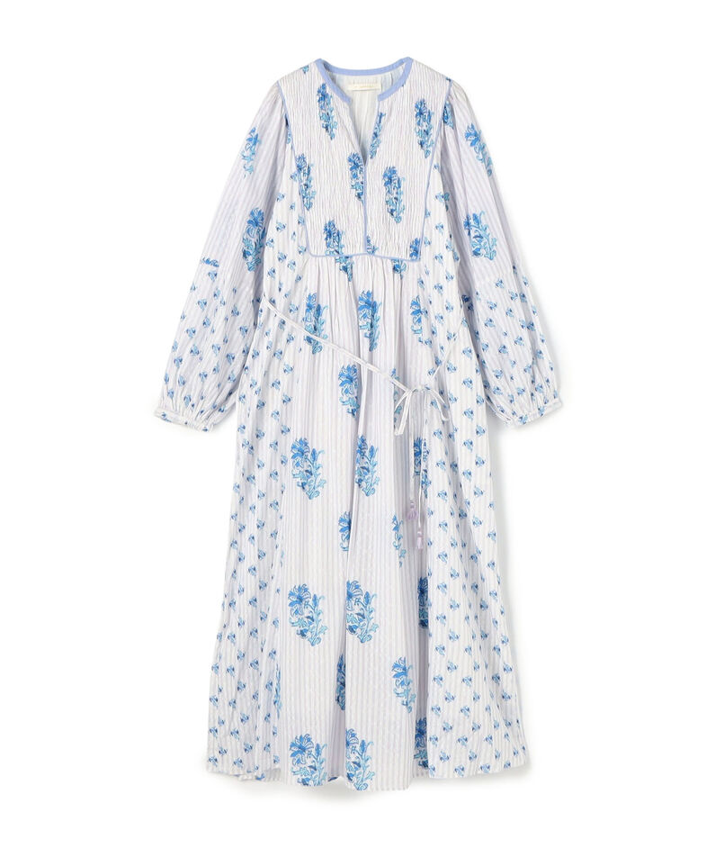 ne Quittez pas PRINT SHIRRING ドレス