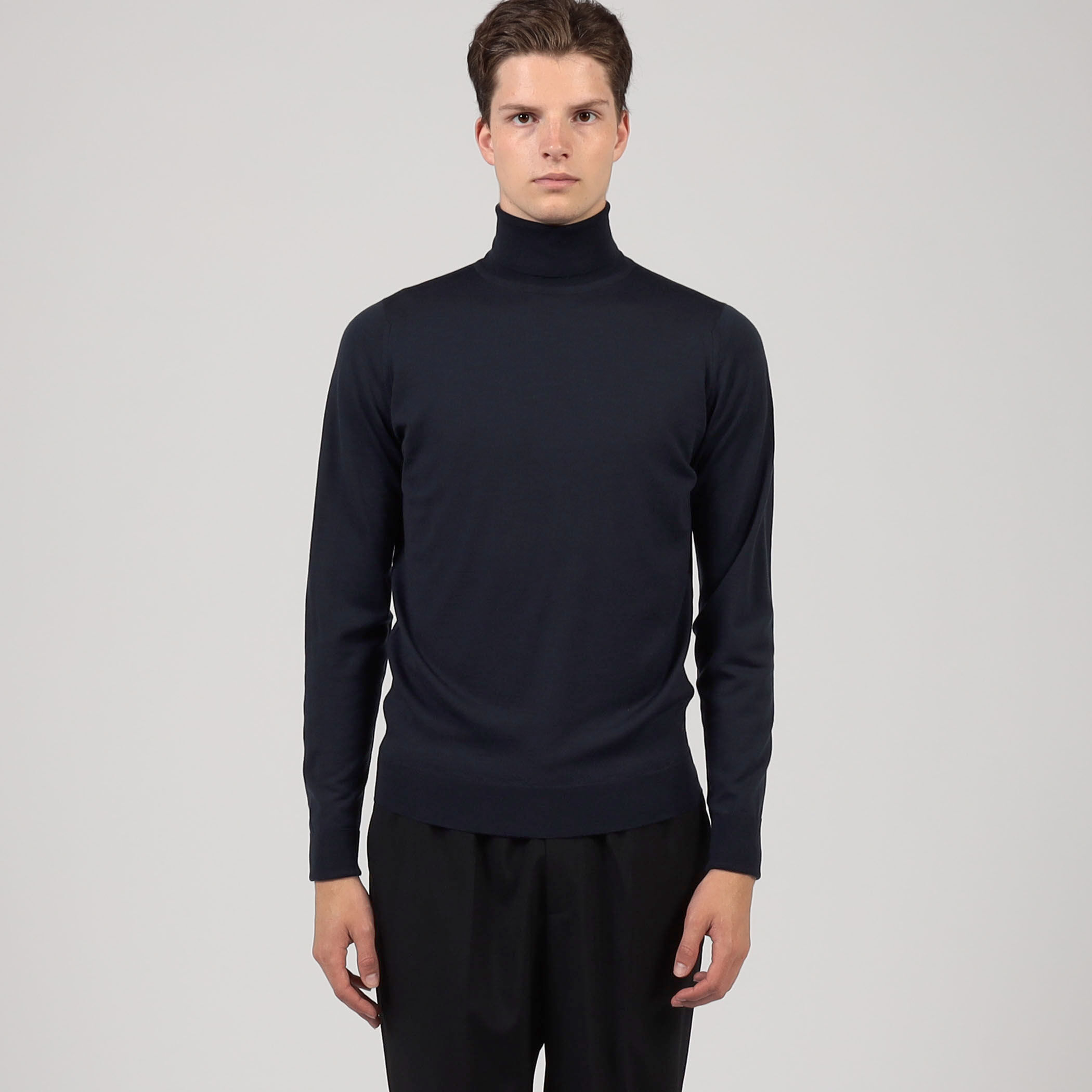 JOHN SMEDLEY 30G EASY FIT タートルネック RICHARDS
